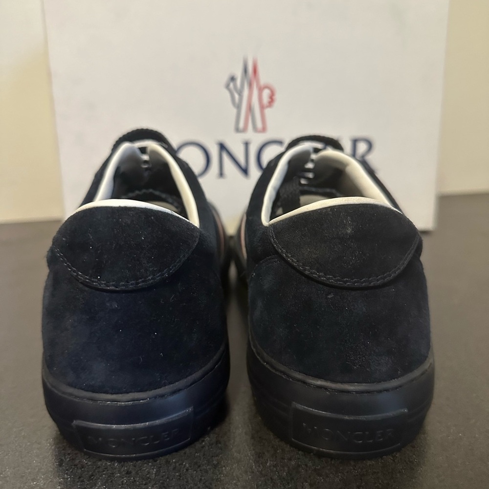Moncler navy suede Monaco shoes - Picture 3 of 6